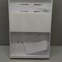 PAKETA 4 Pack Expandable Pull Out Cabinet Organizer, 21'' Deep Pull Out Drawers for Cabinets,Upgrade 3 Slide Rails Sliding Drawer for Kitchen Cabinet Organizer with Adhesive Nano Film (White)