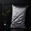 Single Silk Large Pillow Case 17x24" Grey