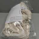 LAMIT Light Filtering Linen Curtains 84 inches Long for Bedroom, Cream Ivory Linen Textured Semi Sheer Back Tab and Rod Pocket Natural Boho Drapes for Living Room, 2 Panels, 42 x 84 Inch