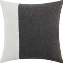 Graphite Grey Luxury Decorative Throw Pillow Covers Patchwork Textured Boucle Square Couch Pillowcase for Home Living Room Decor Cushion Cases, 1 Pack, 24 x 24 Inches