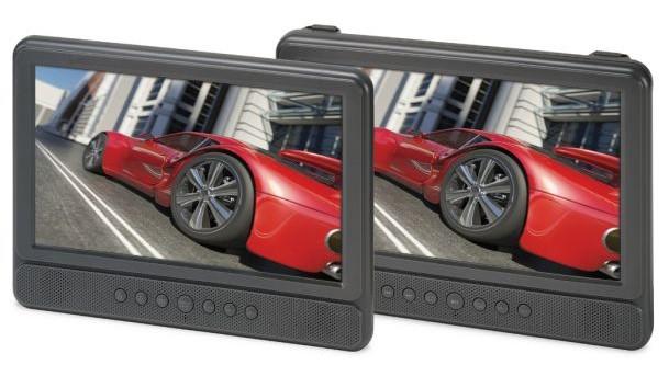 GPX Dual Screen Portable DVD Player Kit, PD10104DG