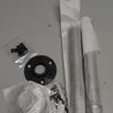 Cast Iron Wall Mounted Clothes Rack, Heavy Duty Industrial Pipe Clothing Rack for Hanging Clothes, Garment Racks for Wardrobe Organizers and Storage, DIY Closet Rods Closet Bar (Black 2 Pack, 8 in)