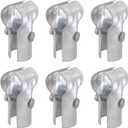 Galvanized Steel Chain Link Fence T Clamp - 1-3/8" End Rail Clamp for 1-3/8" OD Pipe, Bolts & Nuts Included