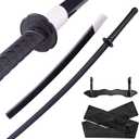 Japanese Katana Sword - Polypropylene Black Blade with Saya, Samurai Training Sword for Cosplay, 40.1 inches