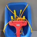 Little Tikes Snug 'n Secure Blue Swing with Adjustable Straps, 2-in-1 for Baby and Toddlers Ages 9 Months - 4 Years