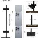 Adjustable Tabletop Easel Stand, Picture Easels for Display Up to 17" H, Black Metal Picture Frame Holder Stand Table for Art, Photo (1 Pack)