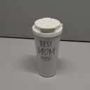 SANDJEST Best Mom Ever Tumbler - Stainless Steel 2-in-1 Lid Coffee Tumbler 18 oz, Mom Insulated Travel Mug Gift for Women Mother, Birthday Christmas Mother's Day