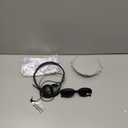 Princess White Tiara Gloves Sunglasses Headphones, Princess Costume Accessories Women Bachelorette Party Decorations (4 Pcs - Style c)