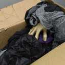 Haunted Hill Farm Life-Size Poseable Scary Talking Witch, Halloween Animatronic with Touch Activated Lights and Sound, Battery Operated Indoor or Covered Outdoor Halloween Decorations, Fright Props