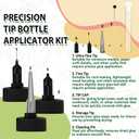 Craft Glue Bottle with Fine Tip, Craft Glue Quick Dry Clear for Precision Paper Crafts, Scrapbooking Supplies, Card Making (100ml)