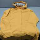 Women's Long Hooded Rain Jacket Outdoor Raincoat Windbreaker Size S