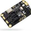 DROK Blue~Tooth Board, 12V Audio Receiver Blue~Tooth Module DC 5V-12V Portable Wire~Less Electronics Stereo Music Receive Circuit Chip with Micro USB Port for Headphone Speaker Home Sound System DIY