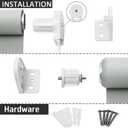 Blinds for Windows, Blackout Shades with Thermal Insulated, UV Protection Roll UP and Down Window Blinds for Home, Door, Kitchen, Bathroom (72" W x 68" L, Light Grey)