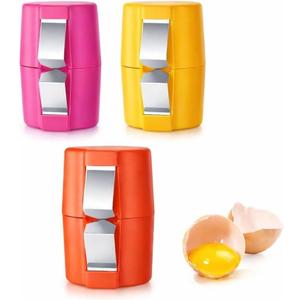 3 x 3Pcs Egg Separator & Shell Opener Creative Manual Egg Cracker Tool for Raw Eggs New 2026
