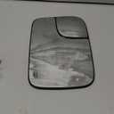 Heated Mirror Glass Left Driver Side Compatible with Dodge Ram 1500 2500 3500 2005 2006 2007 2008 2009 Replace# 5161011AA With Spotter Mirror