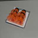 Reusable Soda Can Lids - 6-Pack Spill-Proof, Snap-On Covers for Freshness and Protection, Orange Can Toppers Set of 6