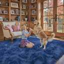 8x10 Area Rugs for Living Room Bedroom, Large Area Rug Shaggy Carpet Soft Plush Furry Bedside Rug, Rugs for Home Decor (Royal Blue, 8 x 10)