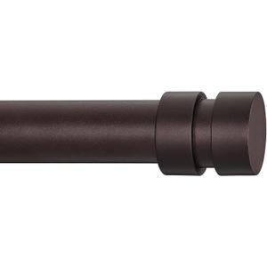 Briofox bronze Curtain Rods for Windows 72 To 144 Inch Heavy Duty Modern End Cap 1 Inch Curtain Rods Adjustable Decorative Drapery Rod for Home,Office,Apartment,Farmhouse