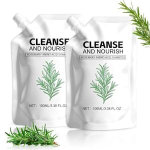 2Pcs Rosemary Amino Acid Shampoo,Hair Growth Shampoo for Thinning Hair Women and Men Hair Loss, Thicken & Strengthen Scalp,Cleanse and Nourish, for All Hair Types
