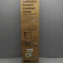 Beach Chair with Canopy Shade, Folding Camping Chair with Canopy with Cup Holder, Side Pocket for Camp, Beach, Tailgates, Fishing - Support 330 LBS