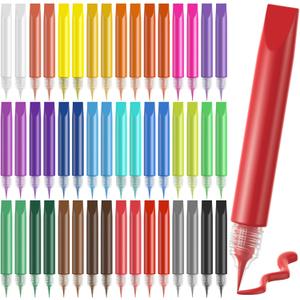 24 Pcs Suncatcher Paint Pens, Stained Glass Sun Catcher Pens 24 Colors 10ML Each, Suncatcher Kit Glass Paint Window Art Pen Crafts for Gift DIY Party Activity Supplies