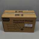 KOMUEE 30 oz 5 Pack Glass Meal Prep Containers, Glass Storage Containers with Lids - Dishwahser, Microwave, Oven and Freezer Safe, Green