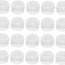 20pcs Transparent Guitar Effects Pedal Caps Lightweight Footswitch Toppers for Easy Installation and Compatible Various Guitar Pedals for Musicians