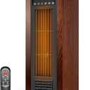 Infrared Heaters for Indoor Use - Portable Infrared Quartz Space Heater with Thermostat, 24'' Tower Heaters for Indoor Use, Bedroom, Home Office, 1500W, Child Lock, Multi-Protection,3 Heat Modes
