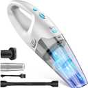 FUOAYOC Handheld Vacuum Cordless, 6KPA Powerful Suction Hand Held Vacuum Cordless Rechargeable with LED Light/Multi Accessories, 1.6lbs Mini Lightweight Vacuum Cleaner for Home/Car/Office Cleaning