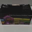 Fussion Permanent Outdoor Lights for House, 150ft RGB Halloween House Lights Outdoor with APP Remote Control, IP67 Waterproof Smart Eternity Eaves Lighting for Christmas, Holiday, Party, Daily