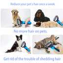 Zoocozy Pet Grooming Combs Kit for Dog Cat, Dog Brush for Shedding, Cat Deshedding Brush for Removal of Long Matted Fur on Pet(Pink)