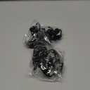 Metal Rose Shower Curtain Hooks, Rust-Resistant Hooks for Shower Curtain Rods, Set of 12, Beautiful Floral Rose Design Bathroom Decoration Hooks Black