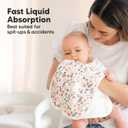 Organic Burp Cloths Baby Boy & Girl - 5-Pack Super Absorbent Cotton Burping Cloths for Babies, Soft & Plush Newborn Spit Up Rags, Infant Towels for Milk Spit Up, Unisex, Large 21" x 10" (Sweet Charm)