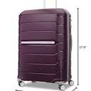 Samsonite Freeform Large Checked Luggage with Dual 360 Spinner Wheels - TSA Lock, Airline-Approved - Lightweight Durable Polypropylene Expandable Hardshell - Amethyst Purple