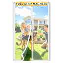 HOFUDON Upgraded Magnetic Screen Door Mesh, Full Strip Magnets, Heavy Duty Fiberglass Mesh, Door Screen Magnetic Closure for Single Door Size 38 x 82 Inch, Screen Door Size 40 x 84 Inch White