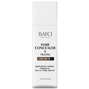 Batci Hair Concealer Cream for Thinning Hair & Bald Spots - Non-Fiber Scalp Concealer Root Touch-Up for Men & Women, Sweat/Water Resistant, One Shade for Black Brown & Grey Hair 1 fl oz (30ml)