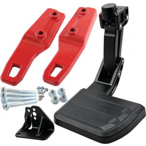 Rear Tow Hooks & Rear Bed Step Combo Kit Compatible with 2024 2025 2026 Toyota Tacoma, No More Choosing — Install Both Simultaneously, Forged Steel Hooks & Aluminum Folding Truck Step