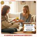 2 x Thank You Gifts for Women - Galentines Valentines Gifts for Coworkers, Boss, Manager, Office, Teacher, Nurse - Emotional Inspirational Positive Sunflower Support Crochet Doll