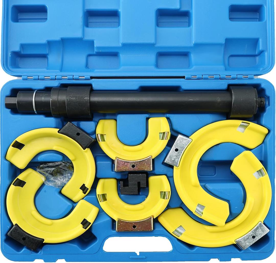Interchangeable Fork Strut Macpherson Spring Compressor Kit Universal Coil Extractor Tool Set