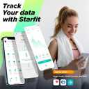 Scale for Body Weight and Fat Percentage, RunSTAR Digital Accurate Bathroom Smart Scale with Large Display, FSA&HSA Eligible 13 Body Composition Analyzer Sync App (Black)