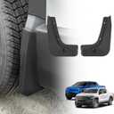 BestEvMod Rear Mud Flaps Splash Guards Compatible with Chevrolet Silverado EV 2026 2025 2024 Accessories Fender Dirt Protection Winter Sediment Dirt Protection No Need to Drill Set of 2 Rear Only