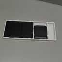 Samsers Foldable Bluetooth Keyboard with Touchpad - Portable Wireless Keyboard with Holder, Rechargeable Full Size Ultra Slim Pocket Folding Keyboards for Android Windows iOS Tablet & Laptop - Black (BT x1)