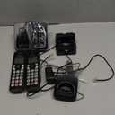 Panasonic Cordless Phone with Answering Machine, Advanced Call Block, Bilingual Caller ID and High-Contrast Display, Expandable System with 2 Handset Cordless Telephones - KX-TGD832M (Metallic Black)