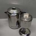 Elite Gourmet EC008X Classic 8-Cup Stovetop Coffee Percolator Glass Clear Brew Progress Knob, Cool-Touch Handle, Stainless Steel