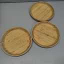 3 x Bamboo Plates 7.5Inch Round Bamboo Plate Reusable Dinner Plate Tableware 4PCS Wooden Plates Lightweight Dishes Snack, Dessert, Unbreakable Classic Plate