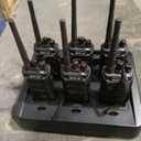 Retevis RT48 IP67 Waterproof Walkie Talkie (10 Pack) Bundle with Six-Way Multi Unit Charger (2 Pack),Heavy Duty 2 Way Radio with Earpiece,Military Grade,Rugged,Squelch,VOX,SOS Alarm