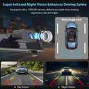 Carpuride Solar Wireless Backup Camera with 7" Monitor Rechargeable 6700mAh Battery 1080P Back Up Cam Auto Sleep, 170Wide Angle, IP69K Waterproof, Easy Installation for Car, Van, Truck, Trailer, Bus