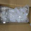 10 Pack 7.9" Glass Bud Vase Taper Candle Holder's Bud Vase for Flower Candlestick Sizes from 22mm to 27mm Adjustable Designed Specially for Taper Candle Holder for Tablescapes, Wedding Decor