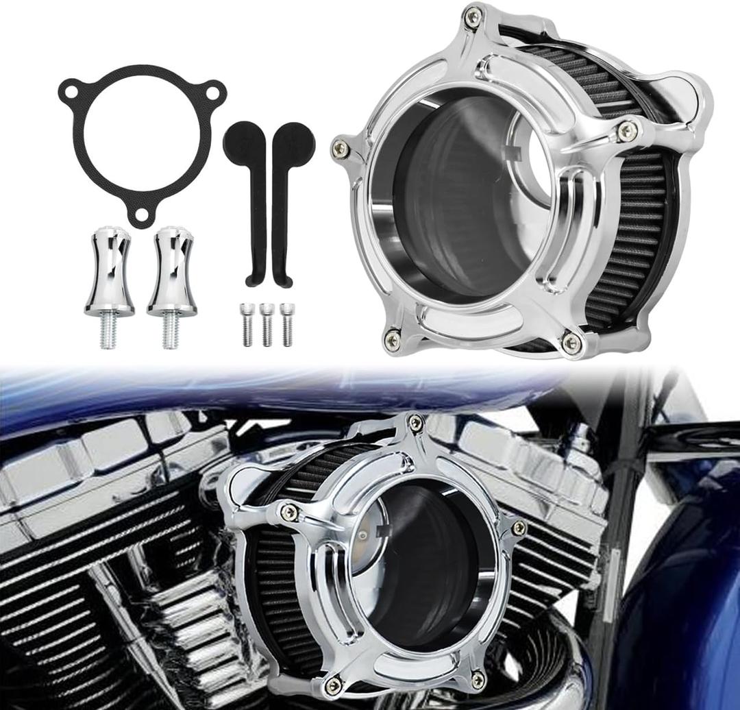 Motorcycle Air Filter Cleaner Intake Filter System Kit