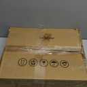 C End Table Adjustable Height, C Shaped Side Tables Living Room and Bedroom for Sofa, Chair, Bed, Coffee Small Spaces Side Table (Walnut Brown)